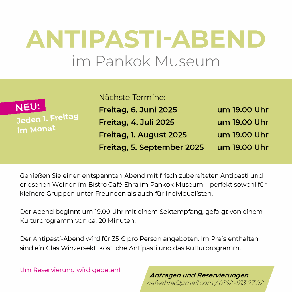 Antipasti Cafe Ehra im Pankok Museum