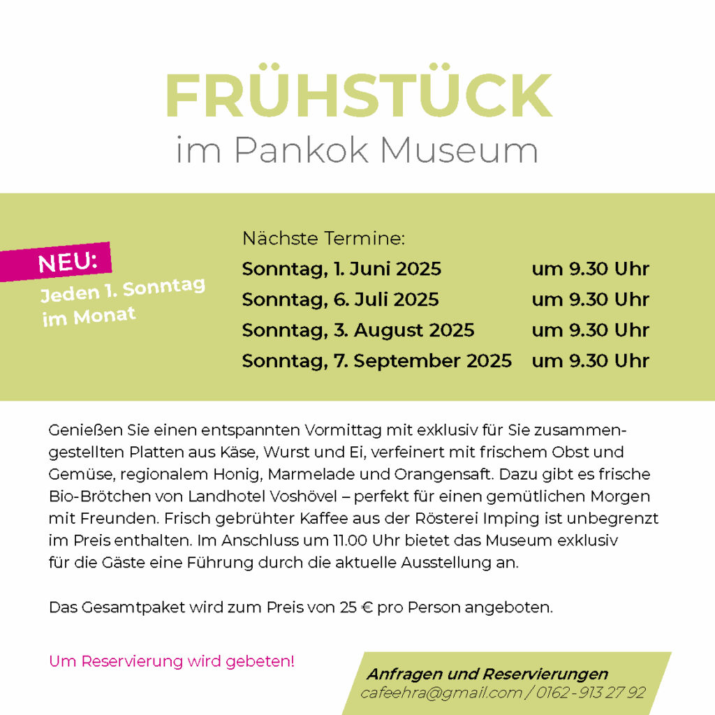Frühstück Cafe Ehra im Pankok Museum