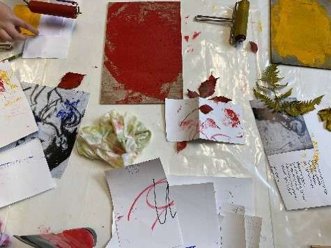 Workshop Druckeperimente Doris Schneider Pankok Museum